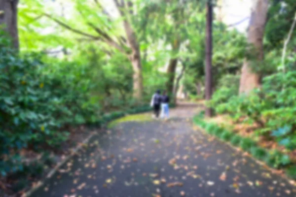 Tokio Japan November 2019 Onbekend Lopen Veel Mensen Shinjuku Gyoen — Stockfoto