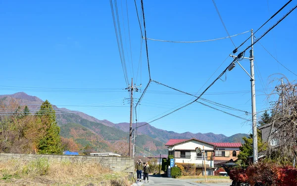 Kasım 2018 Japonya Nın Kırsal Kesimindeki Bir Köyde Soğuk Havada — Stok fotoğraf