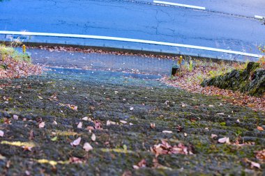 Yamanashi Japonya 23 Kasım 2018 Kimliği belirlenemeyen tapınak Japonya 'nın kırsal bir köyünde.