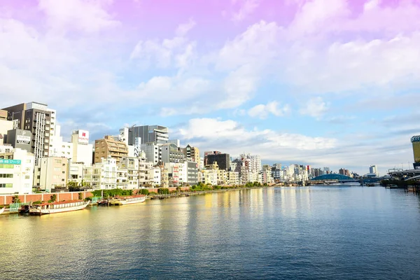 Tokyo Japan November 2018 Sun Shines Bridge Sumida River Tokyo — Stock Photo, Image