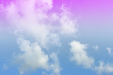 Gökyüzü ve bulut rengarenk arka planda .