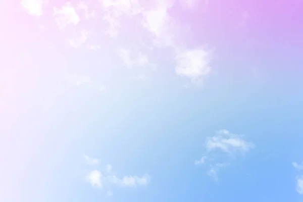 Ουρανός Και Σύννεφο Παστέλ Πολύχρωμο Φόντο — Φωτογραφία Αρχείου