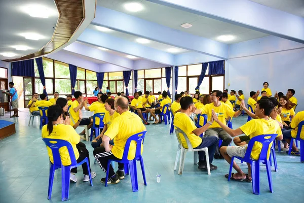 Chon Buri Tailândia Agosto 2019 Empresa Japonesa Blur Leva Funcionários — Fotografia de Stock