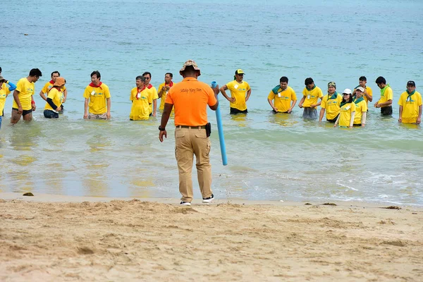 Chon Buri Thailand August 2019 Blur Japanese Company Takes Employees — Stock Photo, Image