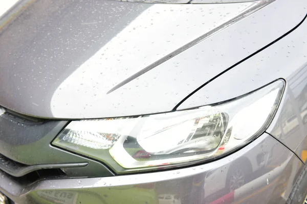 Bangkok Tailandia Agosto 2019 Los Faros Cristal Resistentes Iluminan Coche — Foto de Stock