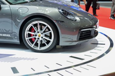 Bangkok Tayland 24 Ağustos 2019 Bulanık Otomobil Fuarı Bangkok Motor Fuarı 'nda satılık