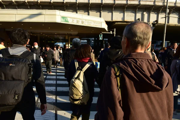 Tokio Japonia Listopada 2018 Poruszanie Się Tokio Japonii Jest Pełne — Zdjęcie stockowe