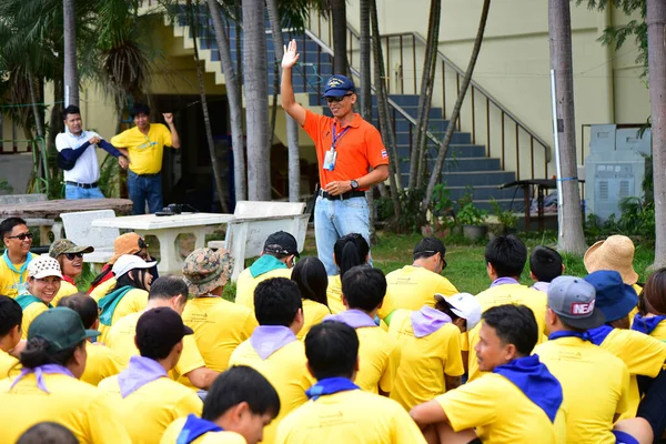 Chon Buri Tailândia Agosto 2019 Empresa Japonesa Leva Funcionários Atividade — Fotografia de Stock