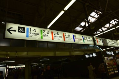 Yamanashi japan 23 Kasım 2018 Kimliği belirsiz insanlar otobüs durağı kırmızı hat, mavi hat, Fuji San dağı ve sokak manzarası için yeşil hat bekliyor. Japonya 'nın en ünlü şehri Fuji Dağı.  