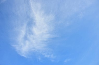 Mavi gökyüzü ve arka plan için küçük beyaz bulutlar. 