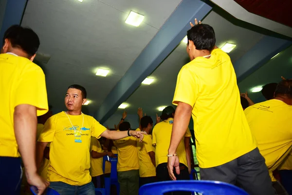 Chon Buri Tailândia Agosto 2019 Empresa Japonesa Leva Funcionários Atividade — Fotografia de Stock