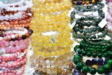 Rayong Tayland 10 Ağustos 2019 Görüntü Güzelce satılmış kadın aksesuarları