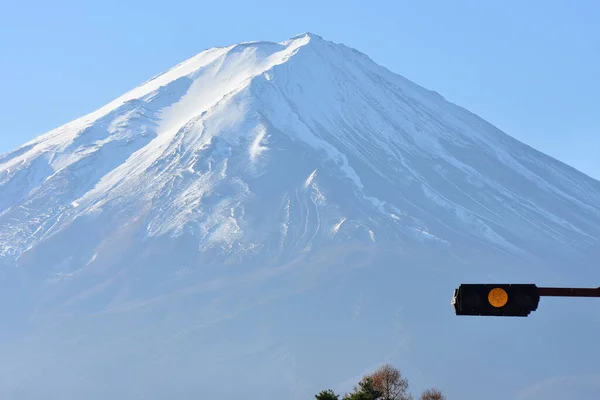 Yamanashi Japonia Listopada 2018 Widok Górę Fuji Drogi — Zdjęcie stockowe
