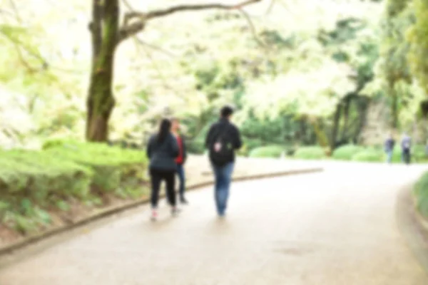 Tokio Japan November 2019 Unbekannte Gehen Shinjuku Gyoen Nationalgarten Spazieren — Stockfoto