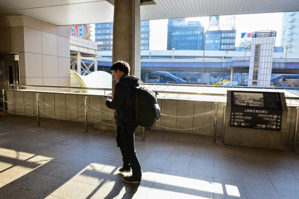 Tokyo Japan November 2018 Unidentified People Train Stations Tokyo Blur — Stock Photo, Image