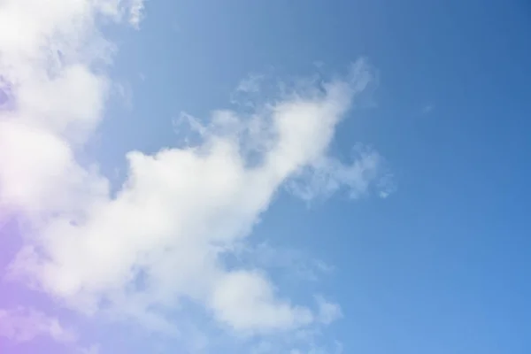 Pastel Cielo Colorido Nube Blanca Hermoso Cielo Bule Tarde Nube —  Fotos de Stock