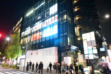 Tokyo, Japonya 27 Kasım 2018 Japonya 'da Tokyo' da dolaşmak birçok insanla doludur..