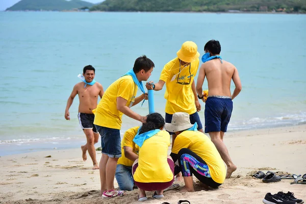 Chonburi Thailand Januari Augusti 2019 Japanska Företaget Tar Anställda Till — Stockfoto