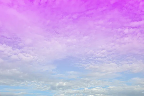 Pastel Céu Colorido Nuvem Branca Bonito Céu Bule Tarde Branco — Fotografia de Stock