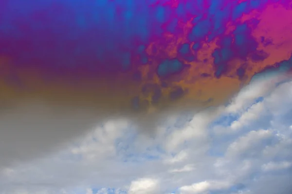Pastel Colorful Sky Cloud White Beautiful Afternoon Bule Sky Cloud — Stock Photo, Image