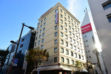 Tokyo, Japonya 21 Kasım 2018 Kimliği belirsiz insanlar Tokyo tren istasyonlarında. Tokyo 'ya seyahat eden Japonların Görüntü Seyahati.