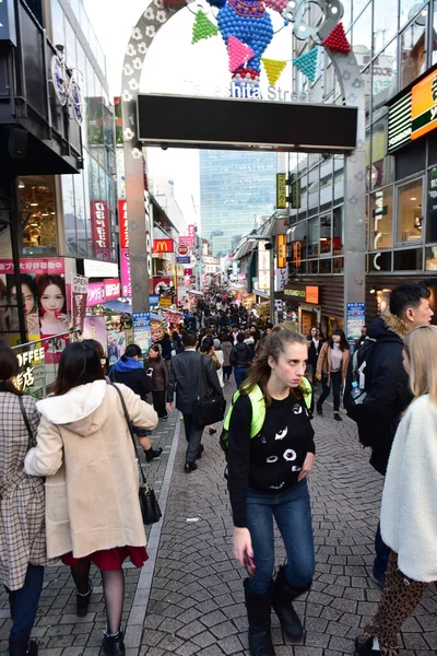 Tokyo Japan November 2018 Unidentified Blur Night Travel Japanese People — Stock Photo, Image