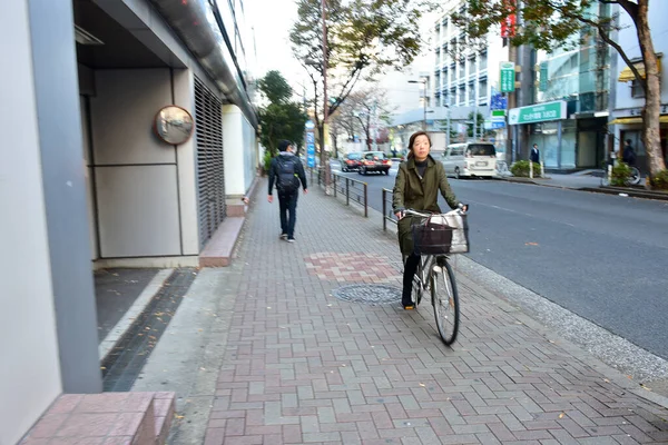 Tokio Japan November 2018 Unbekannte Bahnhöfen Tokio Verschwommene Reisen Von — Stockfoto