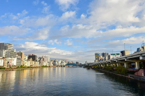 Tokyo Japan November 2018 Sun Shines Bridge Sumida River Tokyo — Stock Photo, Image