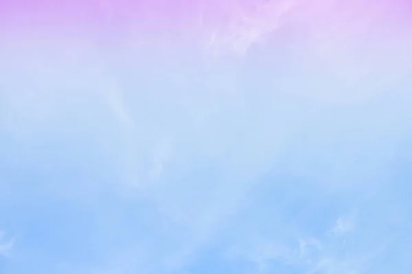 Яркое Небо Облака Красочные Розовый Синий Пастельный Тон Цвета — стоковое фото