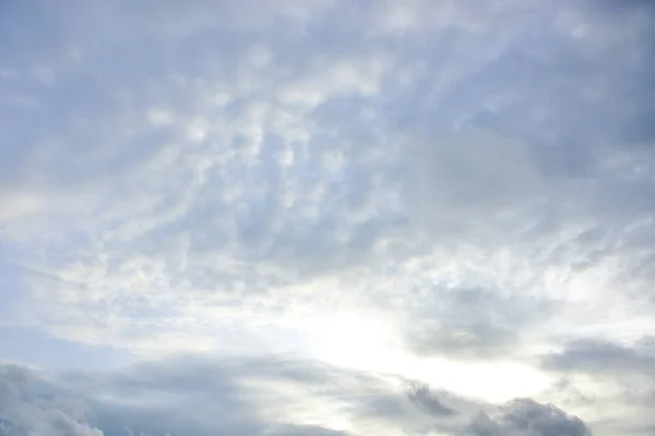 Blauer Himmel Weiße Wolke Blauer Hintergrund — Stockfoto
