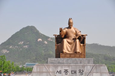Sejong büyük, Güney Kore heykeli