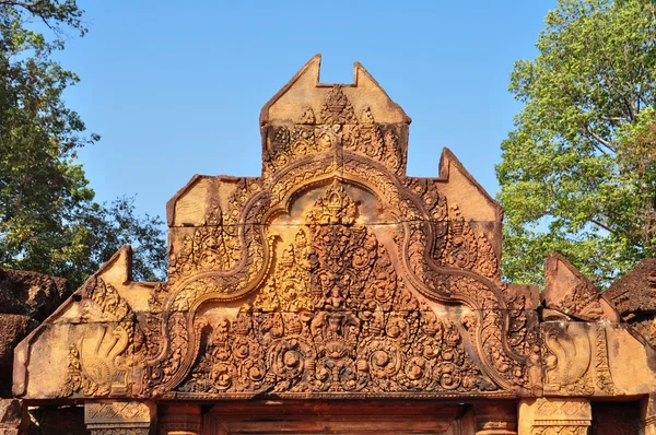 班迭王宫庙，柬埔寨的吴哥的美丽细节 — 图库照片