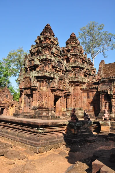 Banteay Srei chrám Angkor v Kambodži — Stock fotografie