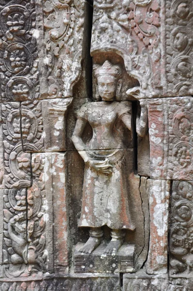 Beautiful apsara of Ta Som Temple — Stock Photo, Image