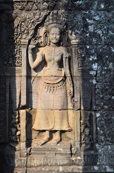 Güzel apsara Bayon Tapınağı, Siem Reap, Kamboçya