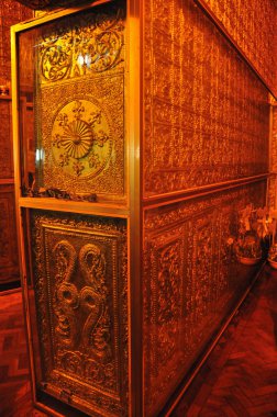 Güzel detay Botataung Pagoda, Yangon, Myanmar.