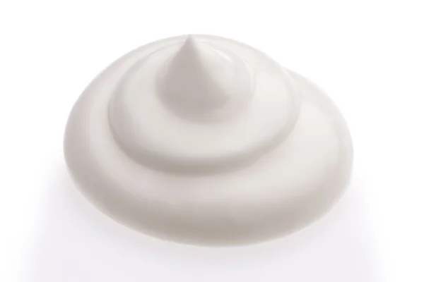 Creme isolado em branco — Fotografia de Stock