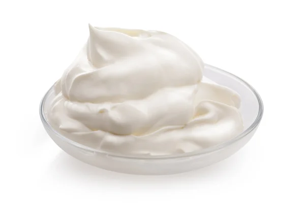 Creme isolado no fundo branco — Fotografia de Stock