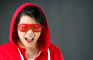 Kadın öfkeli çığlık