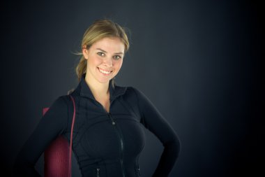 Kadın gurur emin ellerde kalça ile