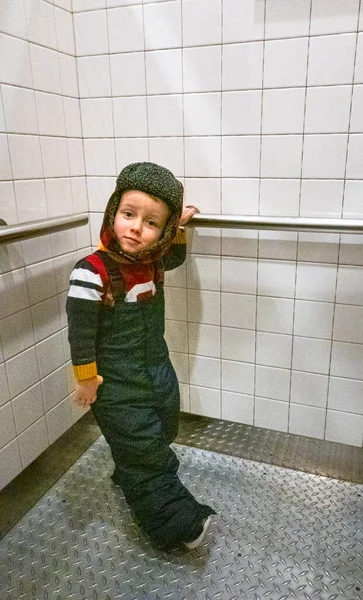 Portrait Small Boy Looking Camera — Stock Photo, Image