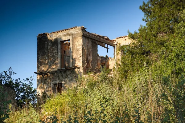 Vue Angle Bas Vieux Bâtiment Abandonné — Photo