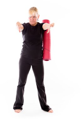 başparmak aşağı gösteren olumsuz model