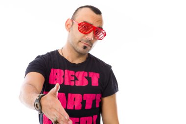 El sallamak ile modeli selamlar