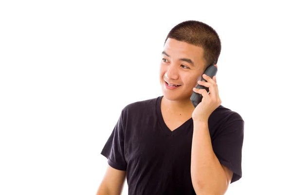 Modelo hablando en el teléfono móvil —  Fotos de Stock