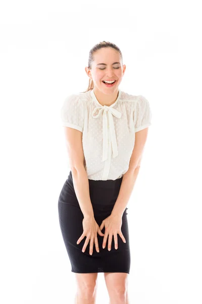 Model funny laughing — Stock Photo, Image