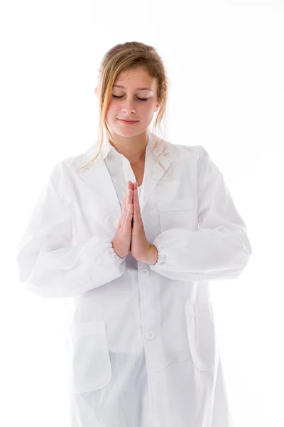 Model praying — Stock Photo, Image