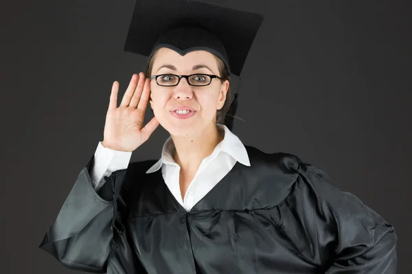 Estudiante escuchando — Foto de Stock