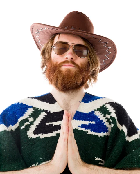 Model praying and wishing — Stock Photo, Image