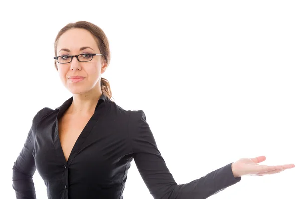 Model presenting showcasing with hand — Stock Photo, Image